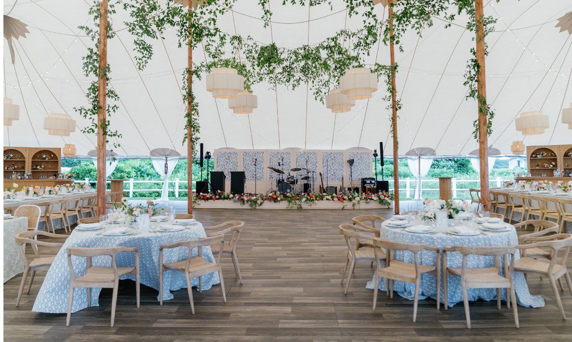 tent with full wood floor