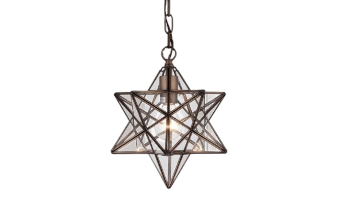 metal star lighting fixture
