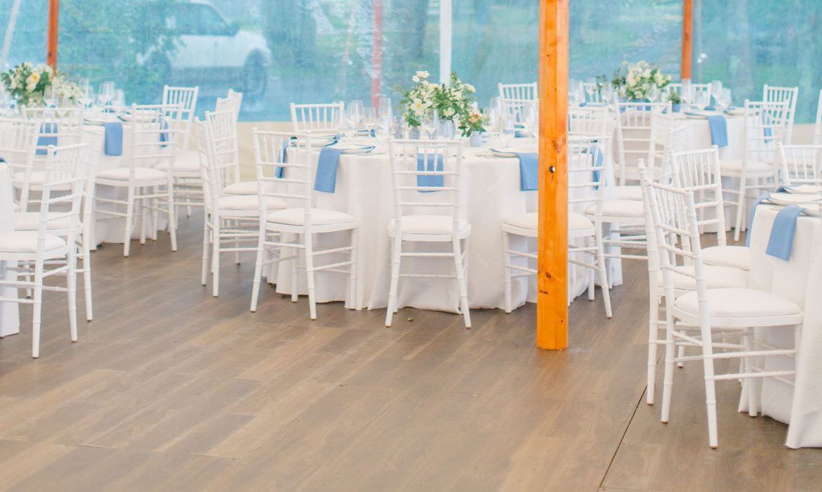 Light wedding & darker laydown floor