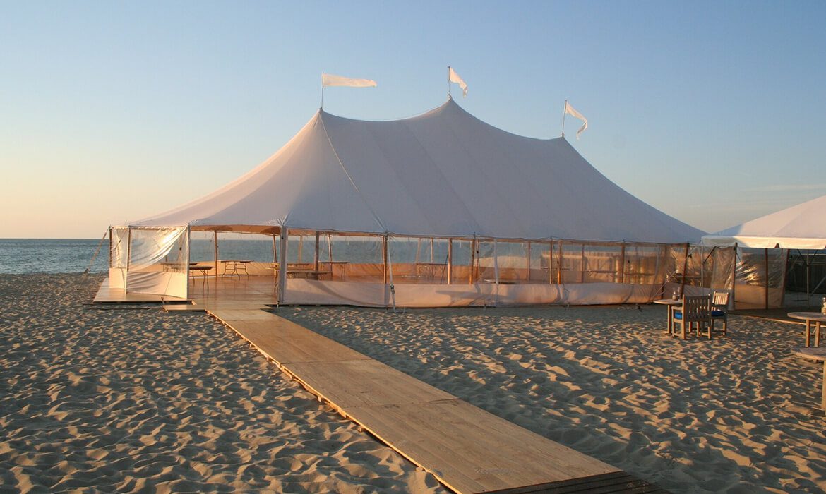 Wedding Tent & Floor on Beach